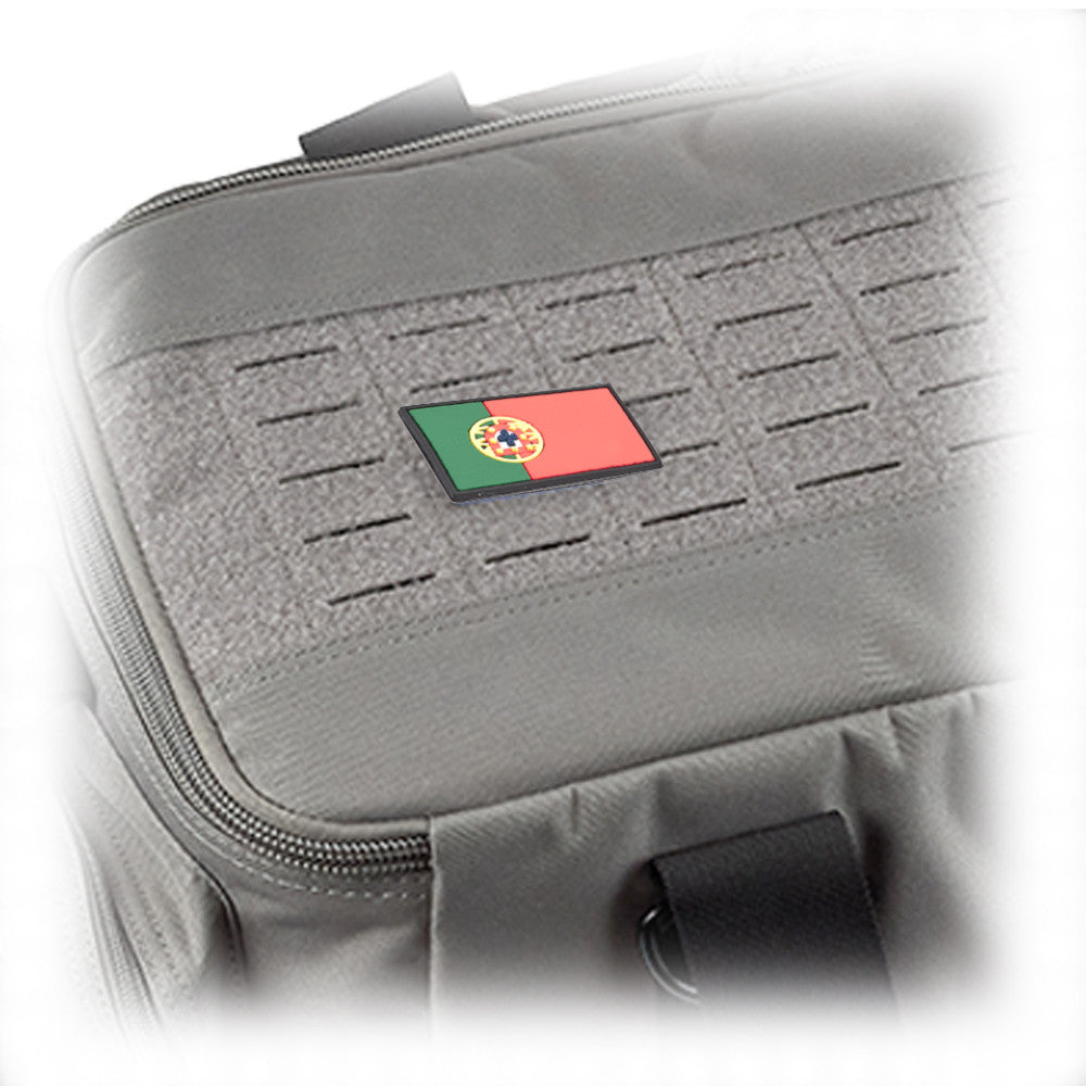 Eemann Tech - Portuguese Flag PVC Patch 3x5cm with Hook and Loop Fastener