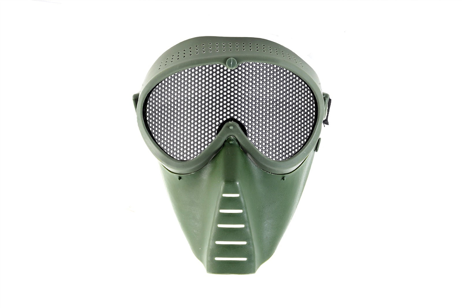 Evelox - Skyddsglasögon stålnät (runda hål) green