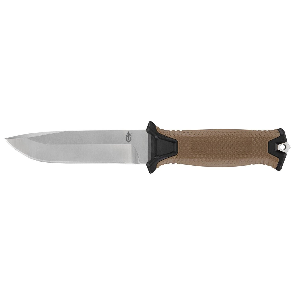Svart Gerber StrongArm MagnaCut-kniv med fast blad och slida