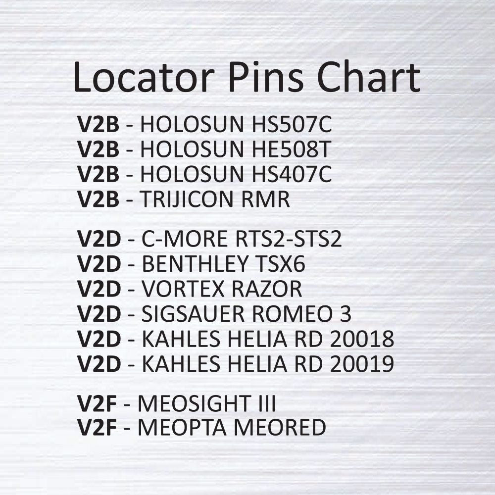 Eemann Tech - Spare Locator Pin V2B for Eemann Tech Red Dot Mount - 2 pcs./Set