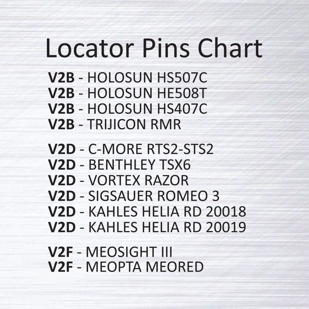 Eemann Tech - Spare Locator Pin V2D for Eemann Tech Red Dot Mount - 2 pcs./Set