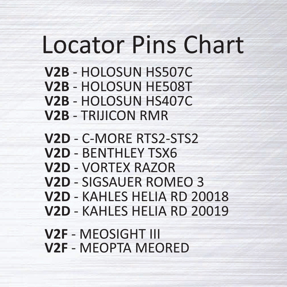 Eemann Tech - Spare Locator Pin V2F for Eemann Tech Red Dot Mount - 2 pcs./Set