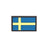 Eemann Tech - Swedish Flag PVC Patch 3x5cm with Hook and Loop Fastener