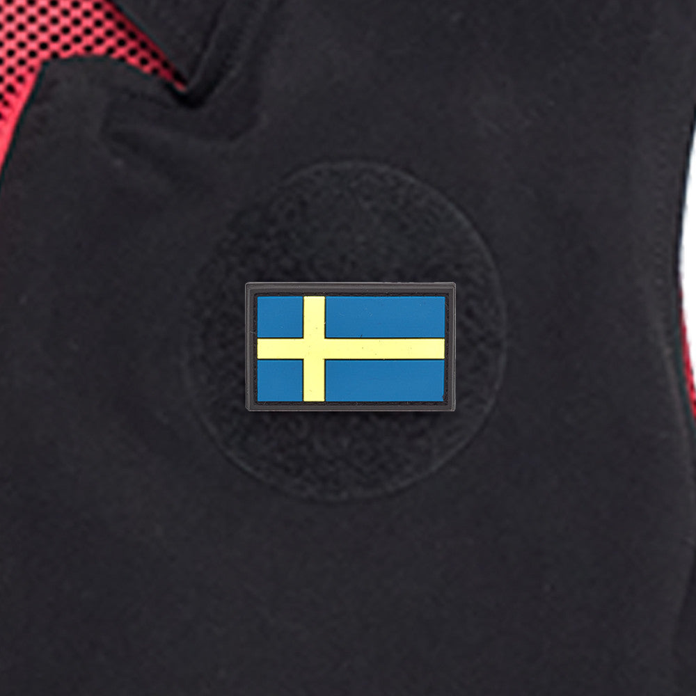 Eemann Tech - Swedish Flag PVC Patch 3x5cm with Hook and Loop Fastener
