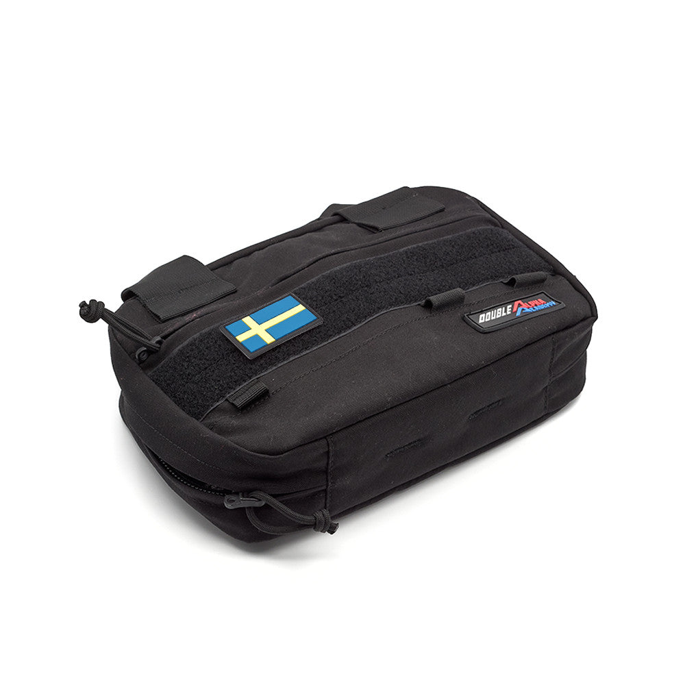 Eemann Tech - Swedish Flag PVC Patch 3x5cm with Hook and Loop Fastener