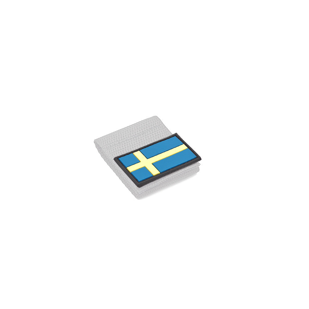 Eemann Tech - Swedish Flag PVC Patch 3x5cm with Hook and Loop Fastener