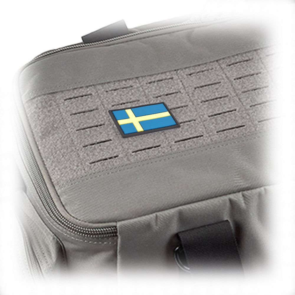 Eemann Tech - Swedish Flag PVC Patch 3x5cm with Hook and Loop Fastener