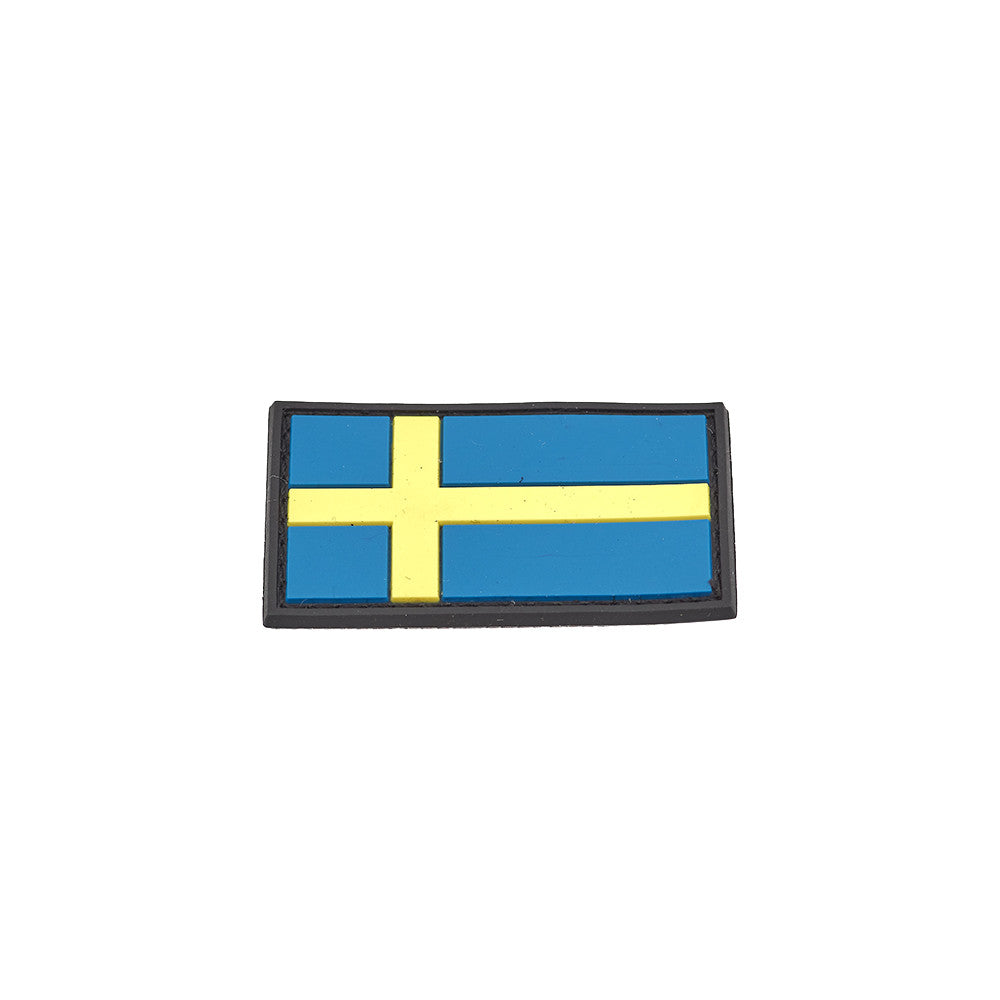 Eemann Tech - Swedish Flag PVC Patch 3x5cm with Hook and Loop Fastener