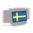 Eemann Tech - Swedish Flag PVC Patch 3x5cm with Hook and Loop Fastener