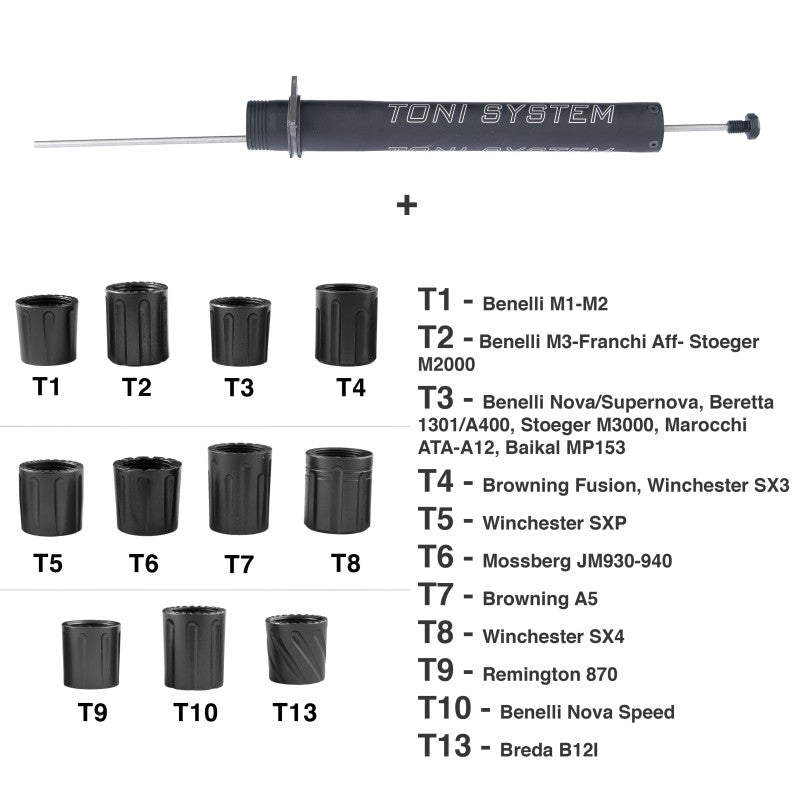 Toni System - Magazine Tube Extension with Reducer and Sling Ring for Remington 870