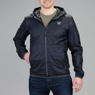 Vortex - Men's Storm Silencer Full Zip Rain Breaker Black - L