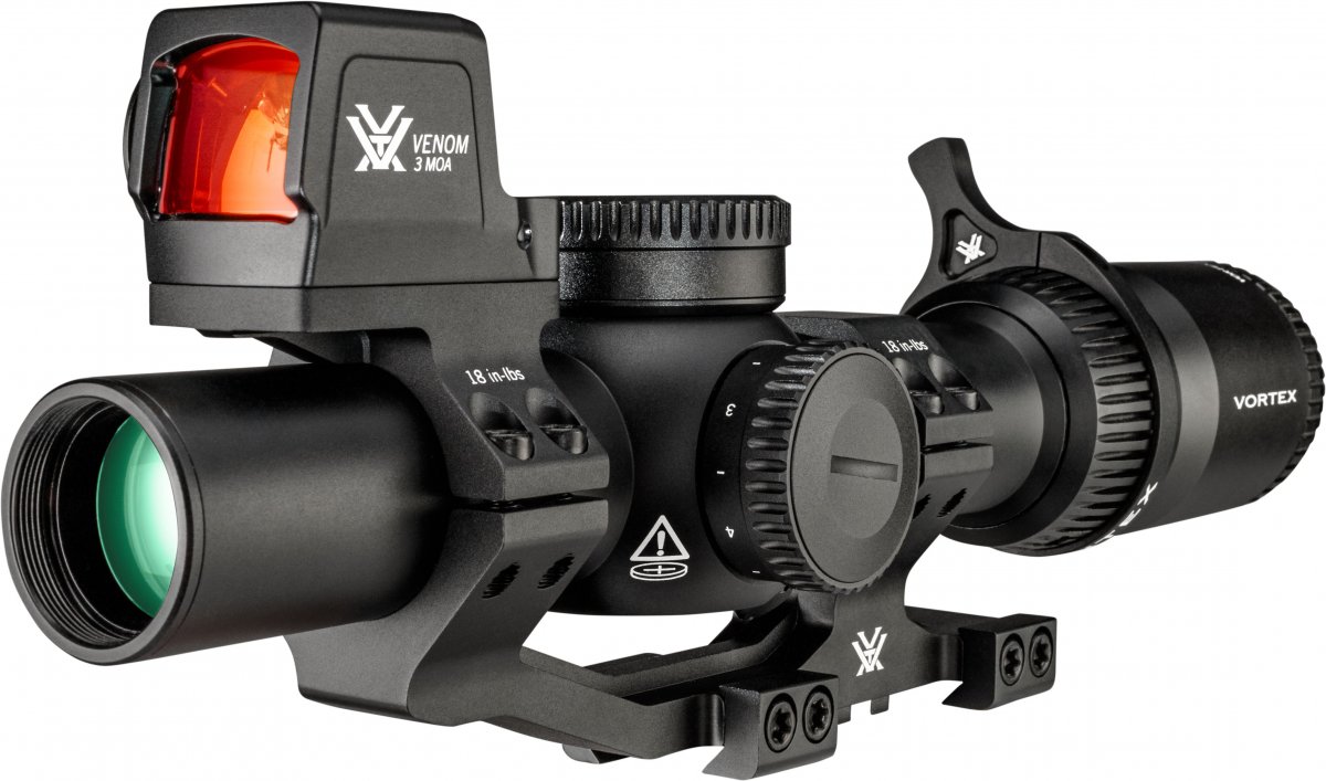 Vortex - Venom Paket - 1-6x24 - VEN-1601,VEN-MRD3-E, Sportmount 12o´clock, SCM-30-150