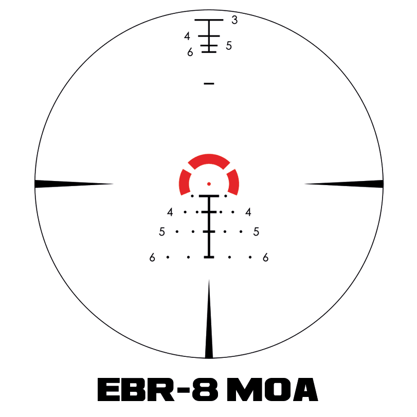 Vortex - Strike Eagle - 1-10x24 - FFP EBR-8 MOA belyst