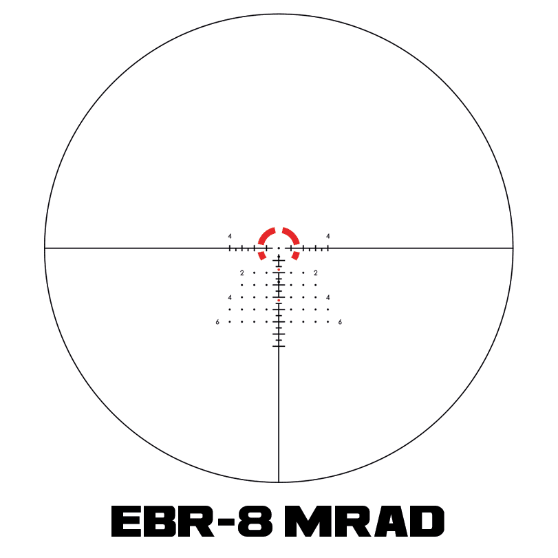 Vortex - Strike Eagle - 1-10x24 - FFP EBR-8 MRAD belyst